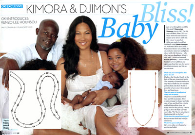 Kimora Lee Simmons in KC Designs Diamond By The Yard Necklace