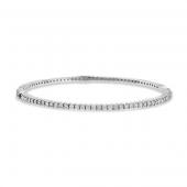 Diamond hinged bangle