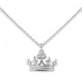 Diamond crown necklace