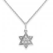 Diamond Star of David Necklace