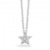 Diamond small star necklace